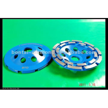 4 5 7 9 inch double ROW Diamond segment grinding disc wheel grind